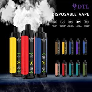 15000 Puffs DTL/DL Dispositivo Vape POD Descartável E-Shisha/Hookah com Tela Cheia, Fluxo de Ar Ajustável e Recarregável AL FAKHAR Crown Bar